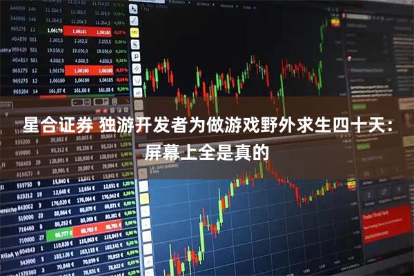 星合证券 独游开发者为做游戏野外求生四十天：屏幕上全是真的