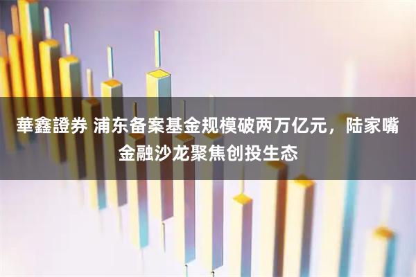 華鑫證券 浦东备案基金规模破两万亿元，陆家嘴金融沙龙聚焦创投生态